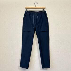 LULULEMON Bowline Pants Navy Blue Drawstring Waist Utilitech Tapered